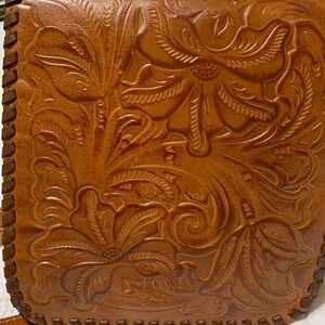 Patricia Nash  Leather Crossbody Shoulder Granade Purse